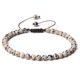 thumbnail image 1 of Granjero Gordo Pulsera de cuentas hecha a mano, pulsera de cuentas finas de 4 mm tejida con pulsera de cuentas de piedra natural ajustable (color mixto D), 1 of 5