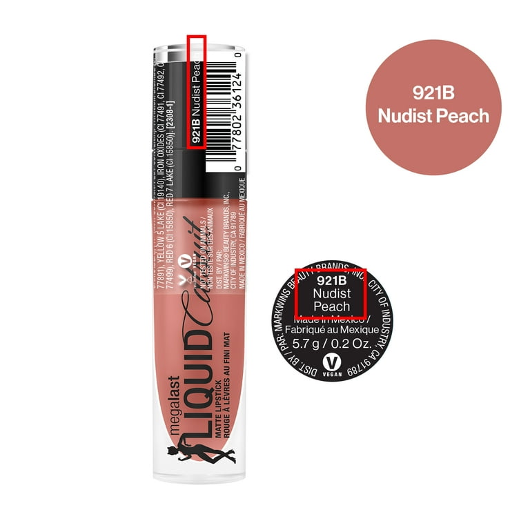 Wet n Wild MegaLast Liquid Catsuit Matte Lipstick, Nudist Peach