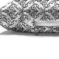 thumbnail image 4 of Damask Pet Bed, Monochrome Surreal Foliage Pattern Cool Ornate Swirls Vintage Inspirations, Chew Resistant Pad for Dogs and Cats Cushion with Removable Cover, 24" x 39", Black White, by Ambesonne, 4 of 4