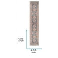 thumbnail image 3 of Livabliss Washable Rugs for Living Room, 3x12 Colin Traditional Blue Runner Area Rug, Bedroom Dining Room Home Decor Stain Resistant Carpet (2'7" x 12' Runner), 3 of 10