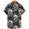 thumbnail image 6 of 3D Printed Skull Hawaiian Floral Casual Shirts For Men Halloween Summer Short Sleeved Oversize Social 5XL Gift Imported Clothing, 6 of 6