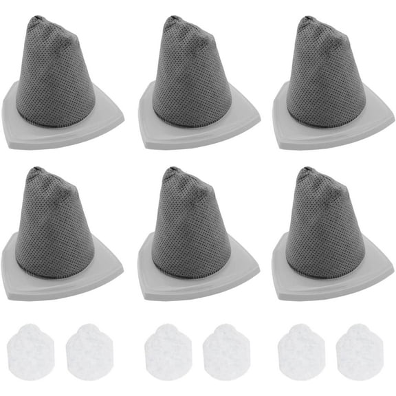 6 Pack Vacuum Filters for NES210 Blaze 3-in-1 Swivel Handheld & Stick Vacuum Cleaner NES212 NES215 NES215A, Replace Part# N0101 & N0102