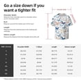thumbnail image 5 of Gukieu Butterfly Print Men's Short-sleeved Shirts, Button-down Pocket Shirts, T-shirts, Beach Vacation Travel Summer Clothing-Small, 5 of 5
