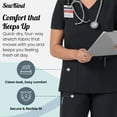 thumbnail image 6 of Sewkind Women’s Scrub Set Black 2XL V-Neck Scrub Top and Jogger Pants 6 Pockets 100% Polyester Modern Fit, 6 of 6