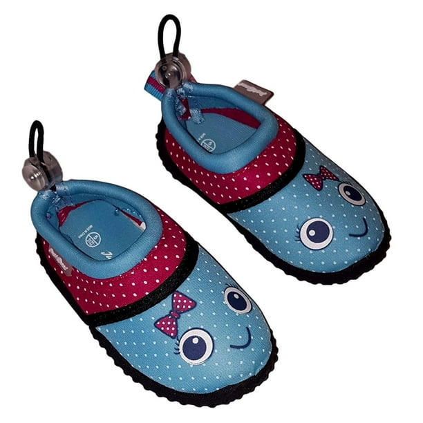 JS Little Girl Toddler Cute Looks Water Shoes (10 US Toddler, Blue