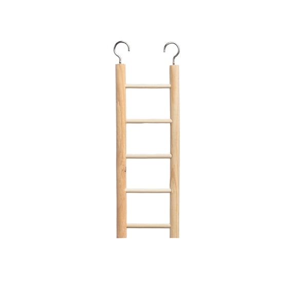Prevue Pet Products Birdie Basics 5-Rung Ladder Unvarnished Hardwood 2.88 In X 8 in