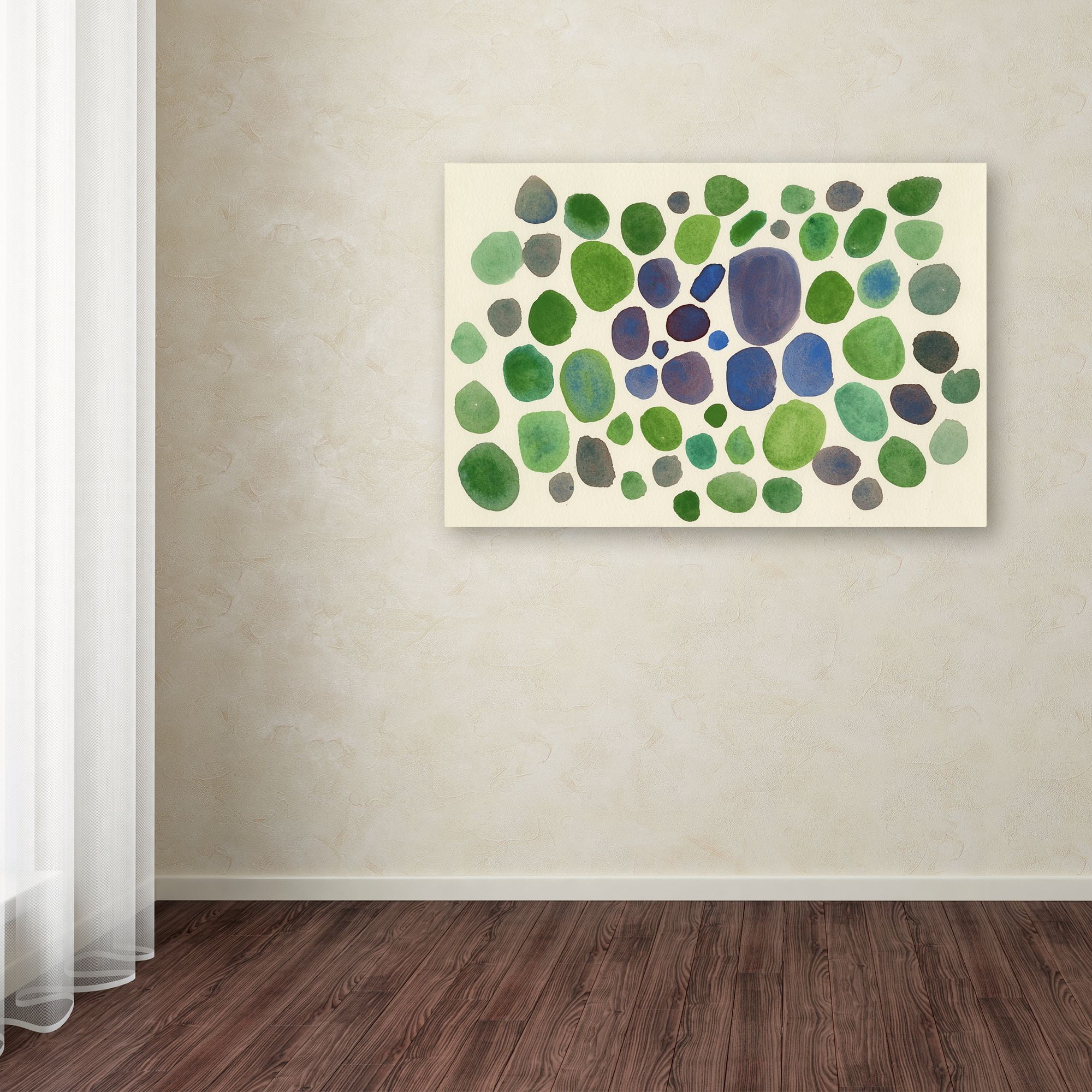 Trademark Fine Art 'Confetti Green' Canvas Art by Fernanda Franco