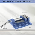 thumbnail image 3 of 2.5" Machine Vise Heavy Duty Clamps Precision 2.5 Inch Jaw Width CNC Vise Work Bench for Woodworking Milling Machine Drill Press, 3 of 8