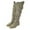Green, variant on FUZHIQ Slouchy Wide Calf Knee High Elegant Boots for Women Fashion Suede Buckle Low Heel Casual Round Toe Side Zipper Winter Fall Tall Boots