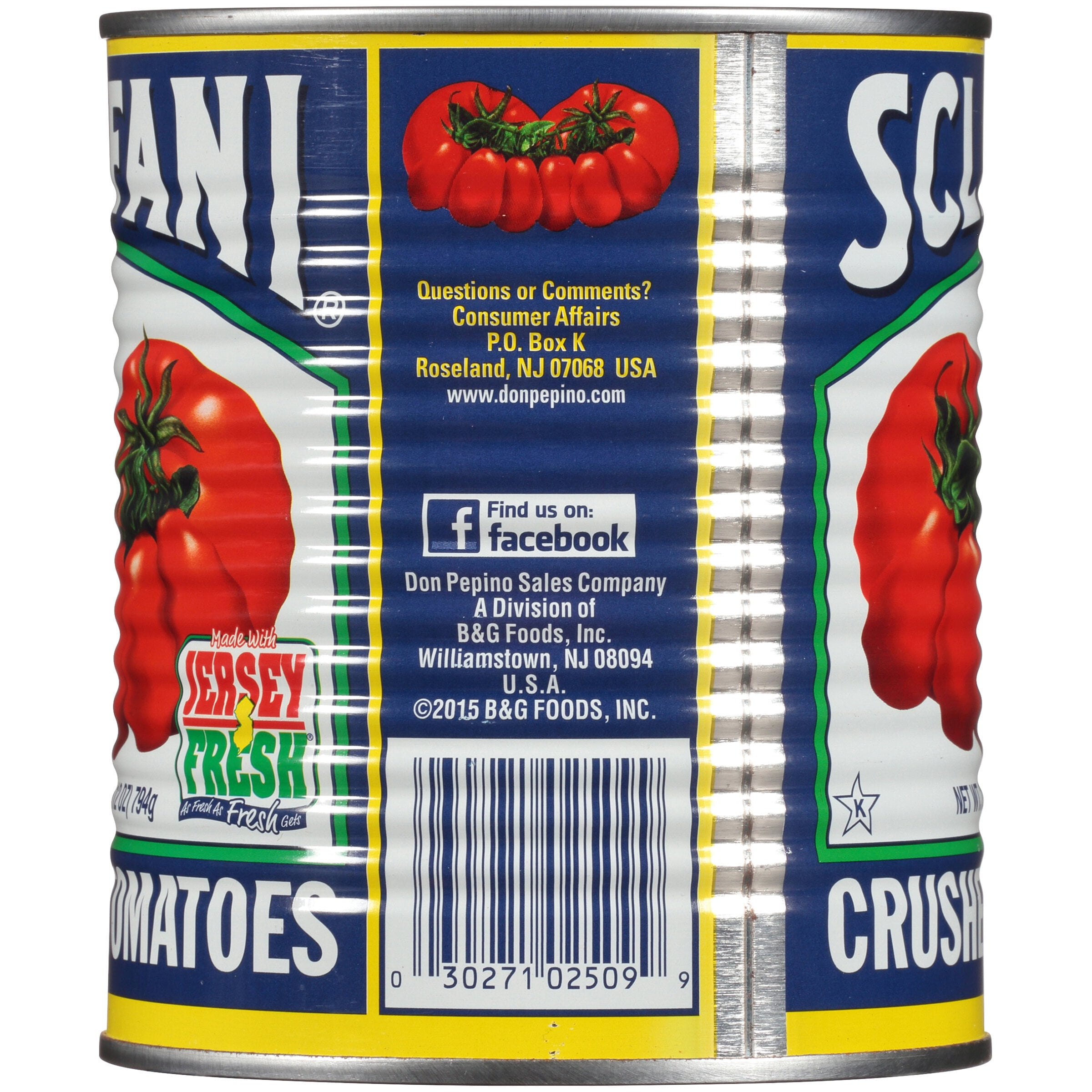 Sclafani® Crushed Tomatoes 28 oz. Can