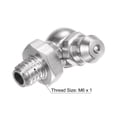 thumbnail image 3 of Unique Bargains Raccord Hydraulique en Acier Inoxydable 304 90 Degrés Filetage M6 x 1mm Lot de 5, 3 of 5