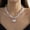 Silver, variant on Bold Chunky Link Chain Heart Pendant Necklace, 2-Tone Silver/Gold Statement Choker for Women