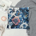thumbnail image 2 of Awypu Chinoiserie Outdoor Pillow Cover 18x18 Inch Blue and White Floral Throw Pillow Covers Farmhouse Flower Pillowscase Square Cushion Covers for Sofa Couch Bedroom Home Decoration, 2 of 5