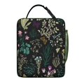 thumbnail image 6 of Rose Insulated Lunch Box Student Reusable Lunch Bag with Water Bottle Holder Cooler Tote Bag Office Hiking, 6 of 6