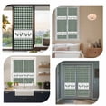 thumbnail image 7 of Farmhouse Green Plaid Window Privacy Film, Vintage Country Cock Checkered Static Cling UV Sun Blocking Heat Control Window Tint Day and Night, Non-Adhesive One Way Windows Privacy Cover 23.6''x59'', 7 of 7