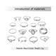 thumbnail image 3 of WHAMVOX 15Ud Anillos Para Mujer De Con Hueco Y Material Para Uso Diario, 3 of 6