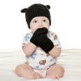 thumbnail image 4 of Visland Unisex Baby Toddler Hat and Mitten Set, Winter Knitted Thick Warm Beanie Cap Gloves for Infant Boys Girls, 4 of 7