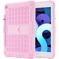 thumbnail image 1 of Funda para iPad 6.ª generación/5.ª generación (9,7" versión 2018/2017)/iPad Air 2/iPad Air 1.ª generación/iPad Pro 9.7" Funda a prueba de golpes con portalápices y correa (rosa)   ER, 1 of 5