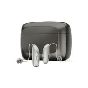 Jabra Enhance Select 300 Advanced Rechargeable Hearing Aids with Licensed Care and Bluetooth Streaming, Silver