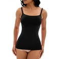 thumbnail image 4 of DARING DIVA Women's Adjustable Straps Tops No Trace Body Shaper Camisoles Black L, 4 of 6