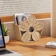 thumbnail image 6 of Magazine Rack Woven Magazine Basket, Decorative Book Basket Magazine Holder for Living Room, Bathroom or Office, Handwoven File Basket Storage Organizer for Books, Magazines & Files, 6 of 6