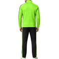 thumbnail image 3 of 2 Piece Men's Side Striped Tracksuit Sets Zip-up Stand Collar Jackets Relaxed Fit Pants Fall Running Workout Activewear M-5XL, 3 of 6