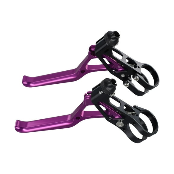 1Pair Bicycle Brake Handle 78*115mm Lightweight Aluminium Alloy CNC Brake Levers For Folding Bike Handlebar Accessories Purple