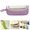 Purple, variant on Denhf Clear Pencil Case, Aesthetic Zipper Pencil Pouch with Grip Handle, Multifunction Pencil Bag, Portable Transparent Makeup Bag, Office Stationery Supplies, Pink