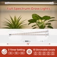 thumbnail image 4 of HRYGD Plant Stand Indoor with Grow Lights 4 Tier 48.2" Metal Wood Ladder Shelf with Drawer Black, 4 of 8