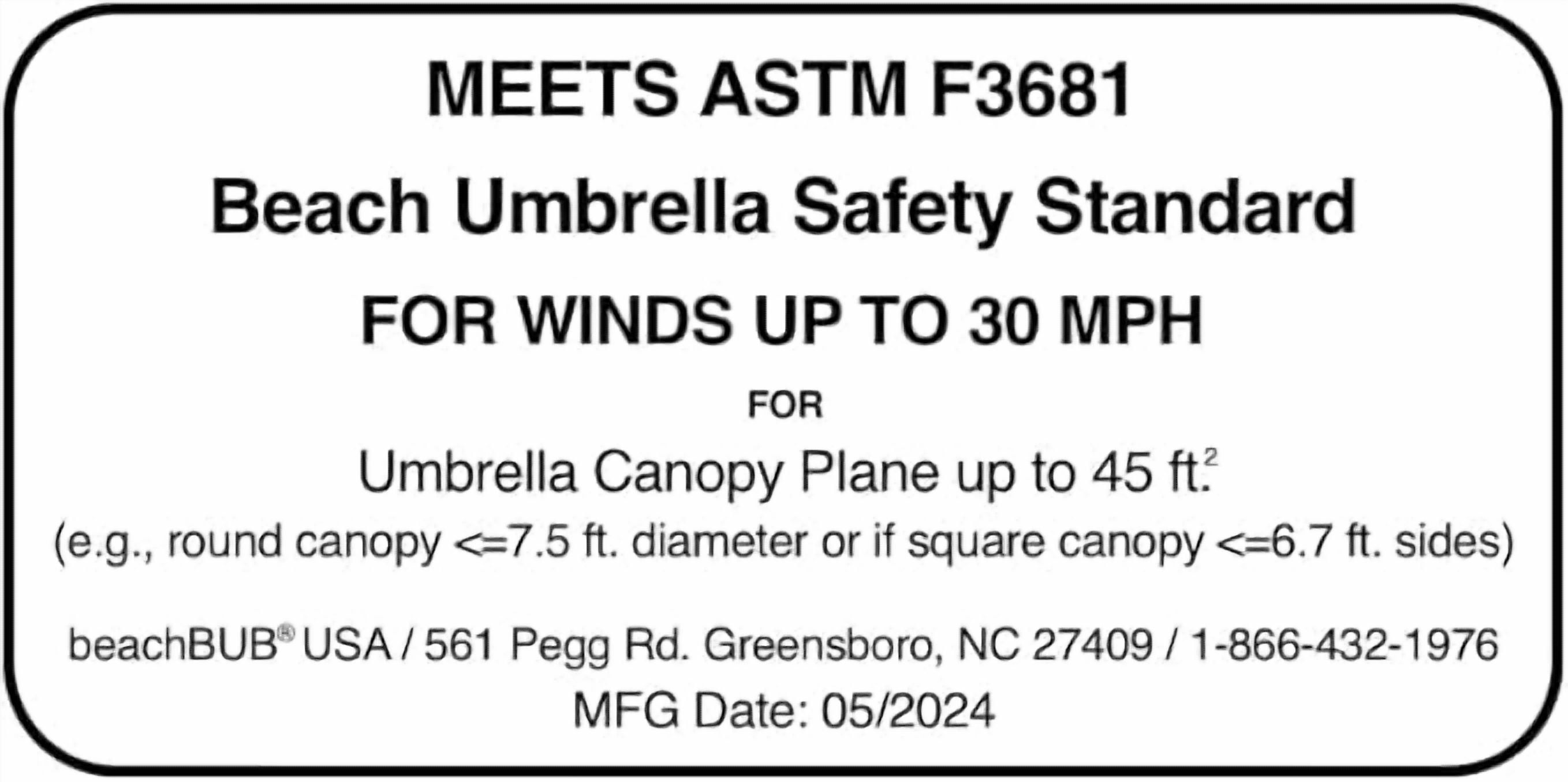 Ultra Beach Umbrella Base (Compliant with The ASTM F3681-24 Beach Umbrella Safety Standard)