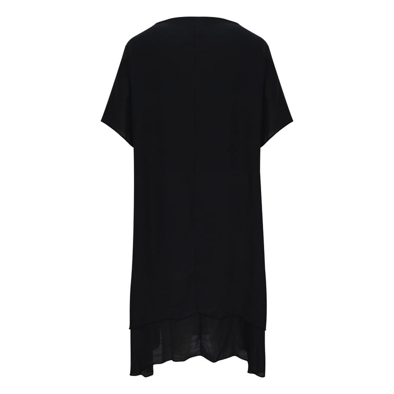 THDHVS Plus Size Dress,Dresses for Women,Short Sleeve Solid Color Shift Dress Versatile Wardrobe Essential Black - Walmart.com THDHVS Plus Size Dress,Dresses for Women,Short Sleeve Solid Color Shift Dress Versatile Wardrobe Essential Black - Walmart.com