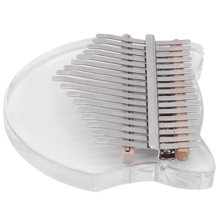 Riousery Premium 17-Key Crystal Fox Acrylic Kalimba Thumb Piano in Standard C Major with Carry Bag, Tuning Hammer, 8.66 in / 22 cm, Transparent Instrument [cite: 7, 11]