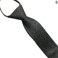 thumbnail image 1 of Trayknick Business Tie Striped Zipper Men Plaid All Match Neck Tie for Wedding, 1 of 13