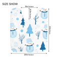thumbnail image 5 of Yayeee Bath Rug for Bathroom Floor Non Slip Contour Fluffy Soft Absorbent Mat, 20"x24", Blue Simple Cartoon Snowmen, 5 of 7