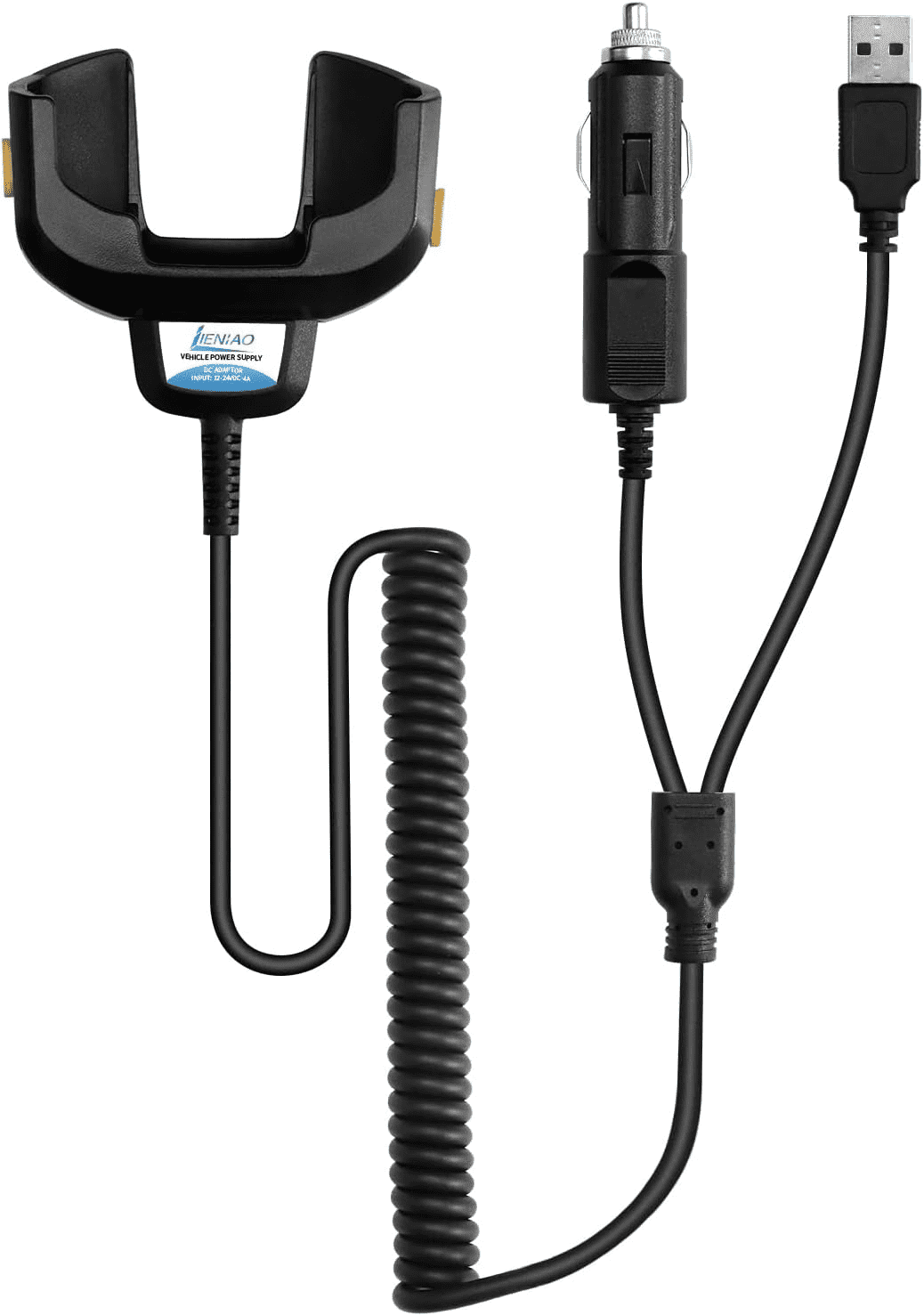 2-in-1 Car USB Vehicle Quick Charger Cable for Zebra TC77 TC70 TC72 TC75 Scanner