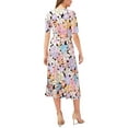 thumbnail image 2 of MSK Womens Petites Floral Print  Midi Dress, 2 of 2