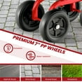 thumbnail image 3 of 360° Garden Rolling Work Seat, Garden Scooter, 4 Wheels, Easy Mobility, with Swivel Seat, Height Adjustable, for Garden and Yard - Red, 3 of 8