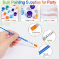 thumbnail image 6 of 400 Pcs Mini Paint Acrylic Set for Adults, 12 Colors Acrylic Bulk Paint Kit with Paint Brushes for Canvas Clay Model Crafts Paint Party Favors Halloween Painting Supplies, 6 of 7