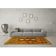 thumbnail image 3 of Ahgly Company Machine Washable Indoor Rectangle Persian Yellow Traditional Area Rugs, 4' x 6', 3 of 4