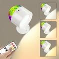 thumbnail image 3 of SONGAUN Glow Right Disco Wall Light – Cordless Rechargeable LED Wall Sconce with Remote Control, 3 Color Temperatures & Sound-Activated Disco Ball Mode, for Bedroom, Living Room, 3 of 7