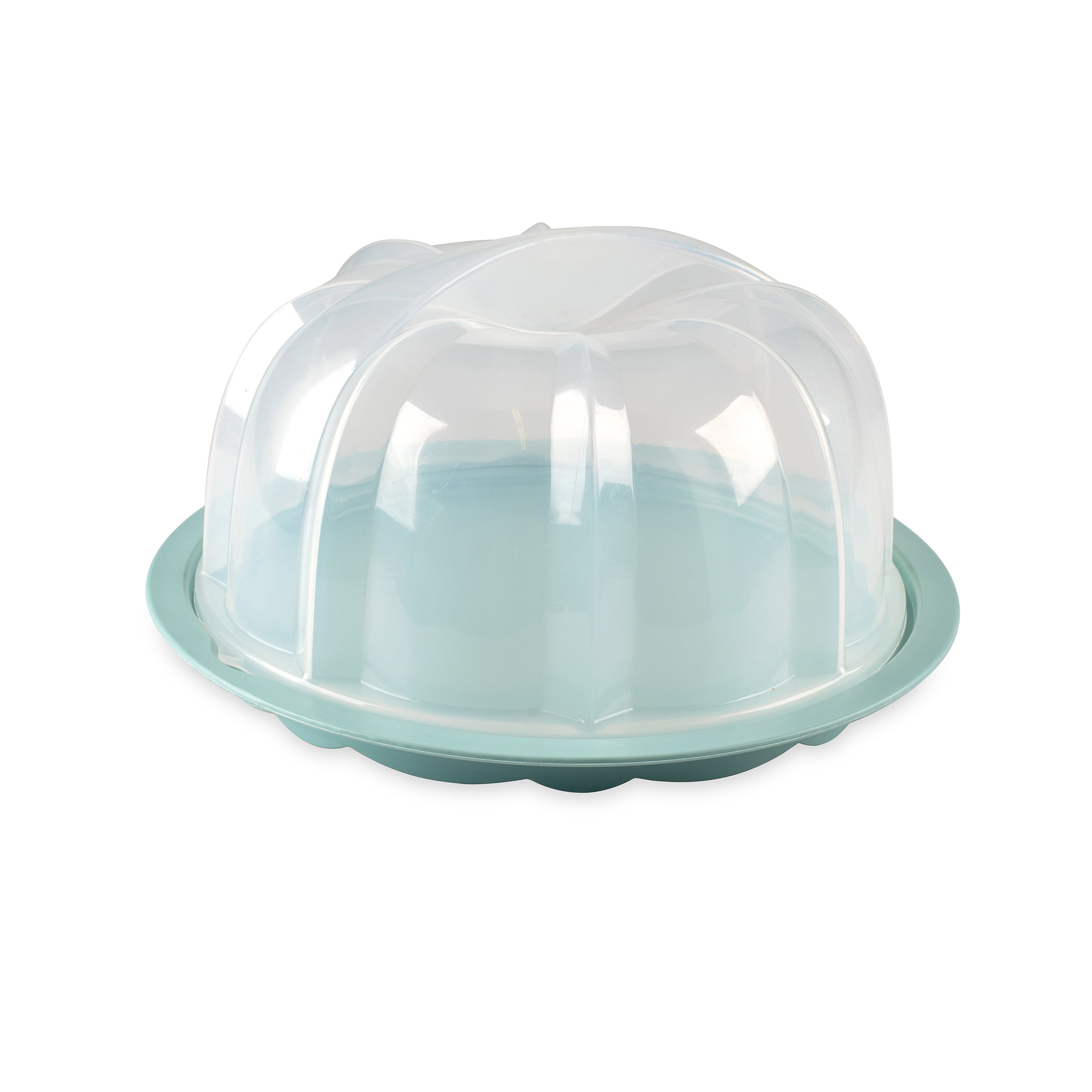 Nordic Ware 3-piece Bundt Bakeware Set with 10 Cup Nonstick Aluminum Bundt and Cake Keeper Base and Lid