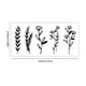 thumbnail image 5 of 10 Pegatinas para Tatuajes Corporales  Flores  Tatuajes Frescos  Hierba para Hombres Y Mujeres  68 X 140 Mm (A), 5 of 9