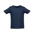 thumbnail image 2 of Marky G Apparel Baby and Toddler Short-Sleeve T-Shirts 100% Cotton Jersey Crew-Neck Tee, 18M, Navy/White/Heather(Pack of 3), 2 of 7