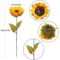 thumbnail image 2 of 6/12Pcs Artificial Sunflowers Long Stem Silk Fake Sunflower Large Fake Sunflower Decoration for Home Wedding Party Vase Floral Arrangement Décor, 2 of 7