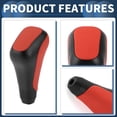thumbnail image 4 of Perilla de palanca de cambios automática Unique Bargains para Toyota 4Runner 2012-2021, cuero sintético negro y rojo, 4 of 6