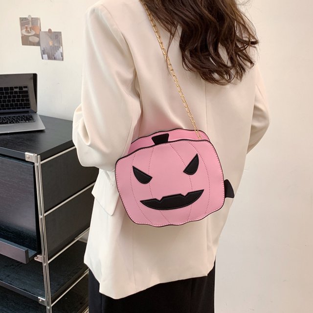 Bolso de hombro diario de Halloween, Bolso de mensajero creativo con colgante de murciélago, Bolso de moda
