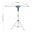 WANCQ Foldable Tripod Clothes Drying Rack Laundry Coat Hanger Metal