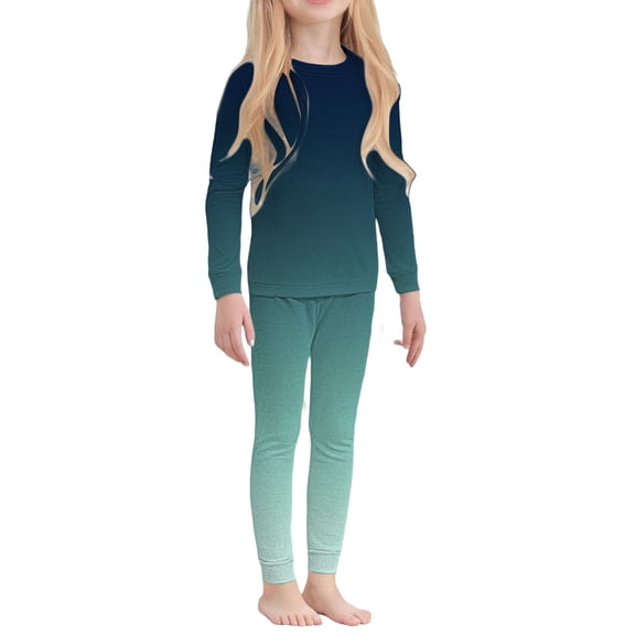 EnJoCho Toddler Thermal Base Layer Kids Long Johns Fleece Lined Underwear 2 Set Athletic Shirt Pants for Ski/Cold weather Ages 5-13T