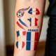 thumbnail image 3 of Flag Temporary Tattoos Suitable For Various Football Matches And Cheerleading Events Temporary Face Tattoos, 3 of 5