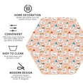 thumbnail image 3 of Lsque Cute Ducks In Hats Pattern 4" Drink Coasters Set of 4, PVC Leather Absorbent Coasters, Table Coaster Set Decorative Coffee Cup Coasters Housewarming Gift -Hexagon, 3 of 6